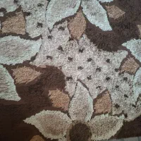 قالیچه کرم قهوه ایی