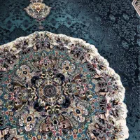 قالی هالید سورمه ای|فرش|جیرفت, |دیوار