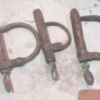 ۳عددقفل فولادی کهنه باکلید