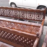 تخت سنتی چوب روس و ایرانی|مبلمان خانگی و میز عسلی|بوشهر, |دیوار