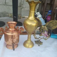 تمامی وسایل های برنج سماور مس گلدان برنجی عقاب