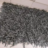فرش چرم شگی طوسی