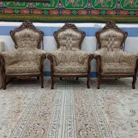 مبل سلطنتی چوب گردو ۱۲نفره|مبلمان خانگی و میز عسلی|اهواز, کوی فرهنگیان ۲|دیوار