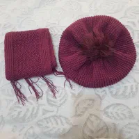 کلاه و شال بافتنی