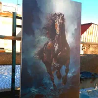 تابلو نقاشی حیوانات عقاب شیر اسب چاپ مدرن دکوراتیو|تابلو، نقاشی، عکس|تهران, شهرک هما|دیوار