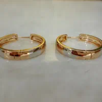 گوشواره حلقه ای دورنگ ژوپینگ