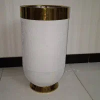 گلدان جدید مخملی سفید