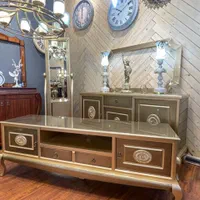 سرویس اینه کنسول با رنگبندی سبز بژ نقره ای سفید|بوفه، ویترین، کنسول|مشهد, کوی المهدی|دیوار