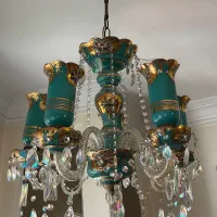 لوستر اب طلا  نقاشی دست قدیمی