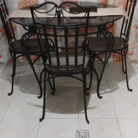 میز و صندلی  فلزی ۴ نفره