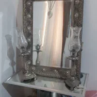 آینه و شمعدان به همراه کنسول