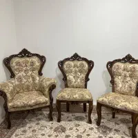 مبلمان سلطنتی ۹ نفره چوب راش|مبلمان خانگی و میز عسلی|الیگودرز, |دیوار