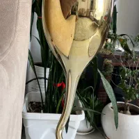 گلدان شیشه ای طلایی