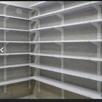 قفسه بندی لوازم اداری، قفسه با نبشی های پانچ شده|فروشگاه و مغازه|شیراز, شاهچراغ|دیوار