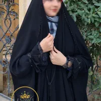 چادر مشکی عربی جده دانشجویی جواهردوزی شده کدAay|لباس|آبادان, |دیوار