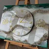 تابلو وساعت رزین|ساعت دیواری و تزئینی|قم, عمار یاسر|دیوار