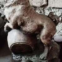 مجسمه حیوان با طبل بزرگ|مجسمه، تندیس، ماکت|گرگان, |دیوار