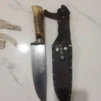 کارد ترکمنی،با غلاف چرم اصل