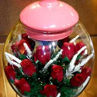 گلدان و گل مصنوعی خارجی