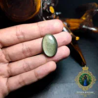 سنگ ابسیدین طلایی طبیعی ـ سنگ آتشفشانی کمیاب و خاص