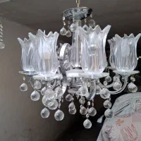 لوستر  برنجی  کروم ۸شاخه و لوستر آشپزخانه