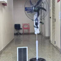 پنکه ایستاده برق و شارژی + پاور بانک+موتور تمام مس