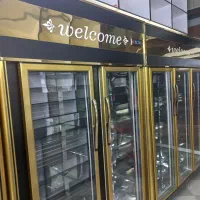 یخچال ۳ درب مشکی طلایی