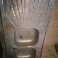 سینک استیل 2لگنه