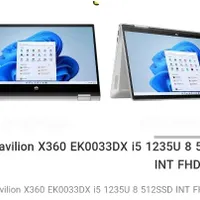 لپتاپ HP pavilion X360 تبلت شو لمسی|رایانه همراه|شیراز, دروازه قران|دیوار