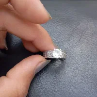 انگشتر تک نگین نقره