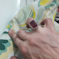 انگشتر نقره یاقوت زیبا و شکیل