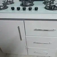 اجاق گاز صفحه‌ای با کابینت  نو