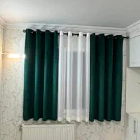 پرده پانچ اتوماتیک مخمل دو رنگ|پرده، رانر، رومیزی|اصفهان, طامه|دیوار