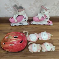 اسکیت خوشگل صورتی دخترانه با تمام امکانات