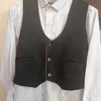 کت وجلیقه  دورو با پیراهن و کفش مناسب سن نوجوان