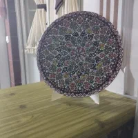 بشقاب مینا کاری بسیار زیبا و شیک|صنایع دستی و سایر لوازم تزئینی|قزوین, |دیوار