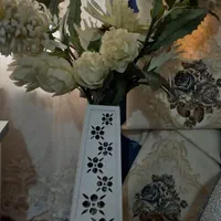 گلدان چوبی و سنگی