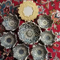 سفره هفت سین سفالی زیبا