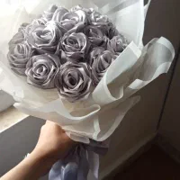 دسته گل روبانی