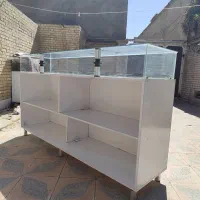 دو عدد ویترین ام دی آف پایه استیل و شیشه رو کار|فروشگاه و مغازه|شیراز, شریف‌آباد|دیوار