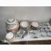چینی طوس۱۲نفر ۸۵پارچه|ظروف سرو و پذیرایی|نسیم‌شهر, |دیوار