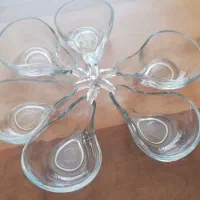 کاسه بلور طرح گلابی