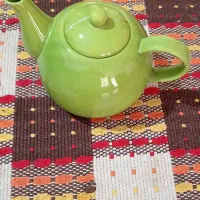 قوری رنگی سفالی