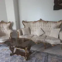 فروش میز و مبل هفت نفره استیل