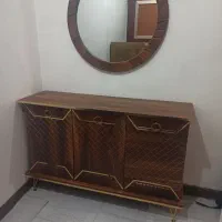 آینه کنسول چوبی