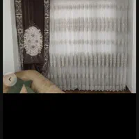 پرده و دوعدد والان در حد نو