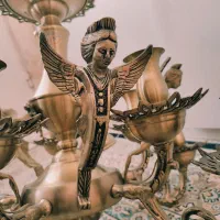 لوستر برنز مدل فرشته|لوستر و چراغ آویز|تهران, ارم|دیوار