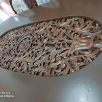 ناهارخوری هشت نفره چوب گردو تمام منبت|میز و صندلی غذاخوری|سنندج, |دیوار