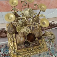 سرویس برنجی|کلکسیون اشیاء عتیقه|قم, نیروگاه|دیوار