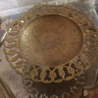 سینیه‌پایه‌دار‌وشکلات‌خوری‌برنجی‌قدمتدار|کلکسیون اشیاء عتیقه|تهران, بریانک|دیوار